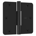 National Hardware Door Hinge Matte Blk 3Pk N830-446